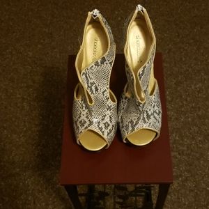 High heel cut out shoes